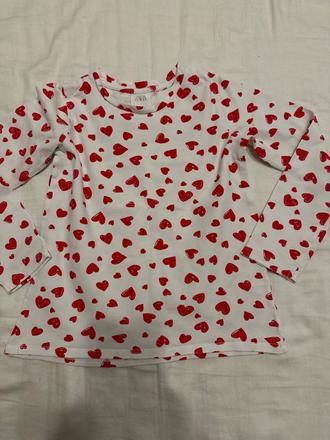 Srdiečkové tričko, zara,122