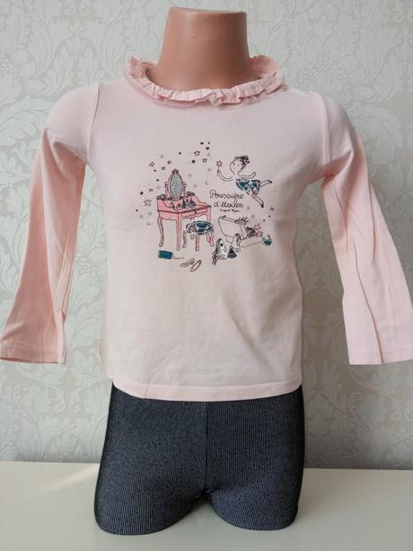 Dievčenské tričko s potlačou a fodričkami  (3 r.), sergent major,98