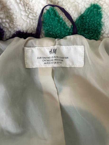 Zateplená bundička, h&m,134