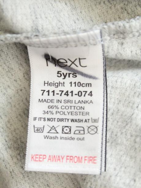 Tenšia melírovaná mikina next, 5 r. a, next,110