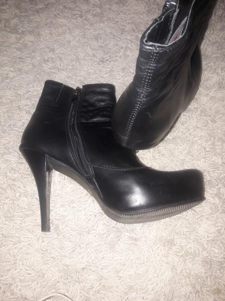 Kožené kotníkové čižmy, 39