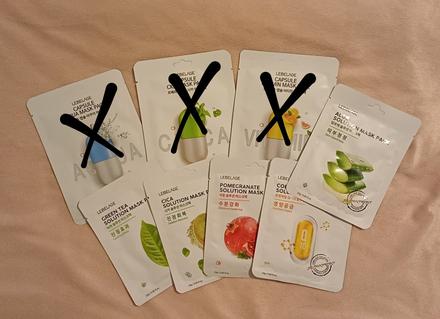 Kórejské pleťové textilné masky 5ks, 