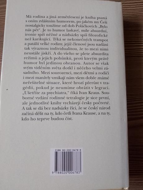 Ivan kraus - má rodina a jiná zemětřesení,