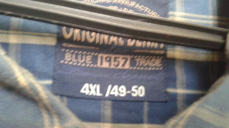 Modrá košeľa 4 xl/49-50, 49