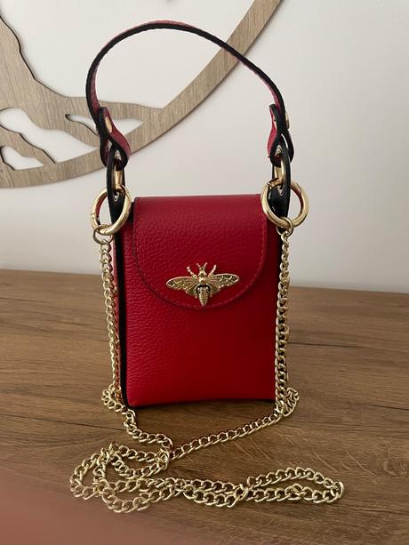 Kožená kabelka luka,