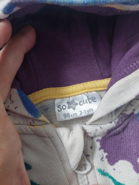 Vesta na zips s kapucňou súrodenecký set, 80/98, 80