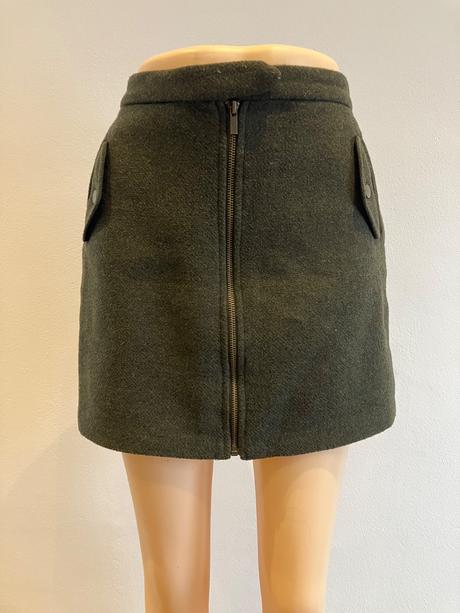 Dámska sukňa so zipsom zimná tmavozelená (40), new look,l