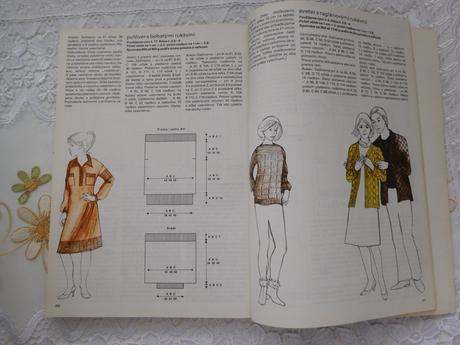 Retro kniha na štrikovanie,, 