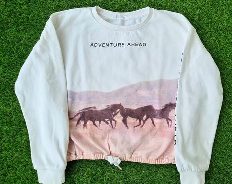 Stylova konikova mikina, h&m,146