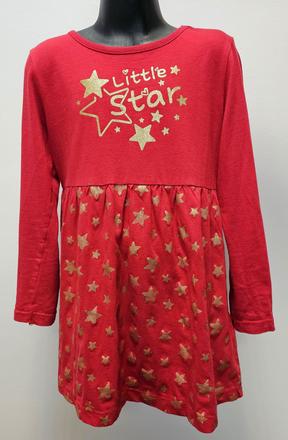 Šaty s trblietavými hviezdičkami, bonprix,134