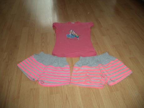 Tričko a 2 kraťasy, 140, 140
