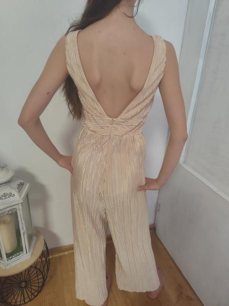 Zlato-bezovy overal xs 34, amisu,xs