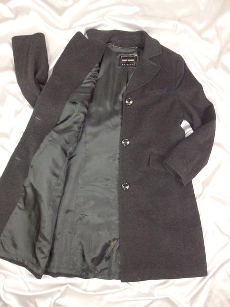 Luxusný vlnený kabát, l