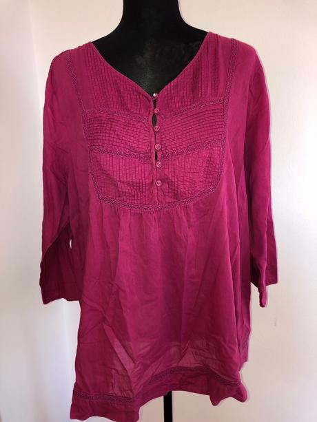 Blúzka cyklámen, xl