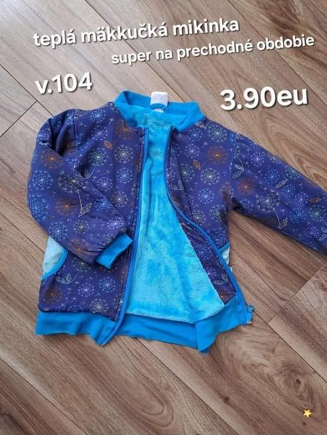 Velmi tepla prijemna mikinka, 104