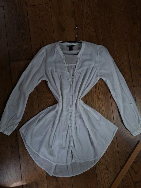 Ľahká dlhá košeľa, h&m,l