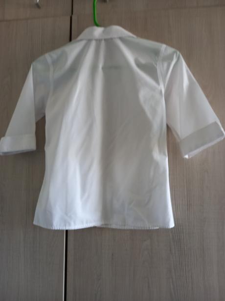 Biela bluzka 3/4 rukav, tu,128