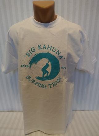 Pánske biele tričko kahuna surfing, fruit loom, m, m