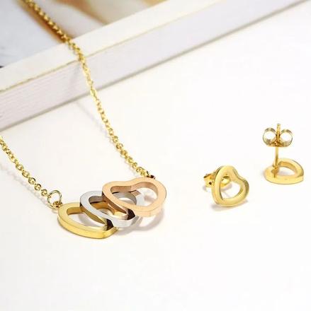 Set tri srdcia z chirurgickej ocele,