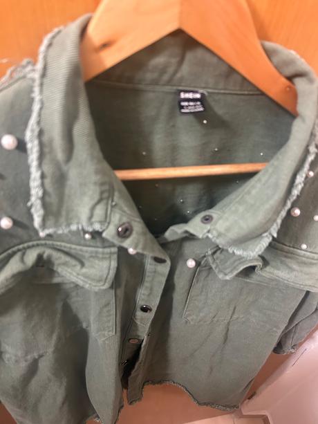 Shein košeľa s perlami, l