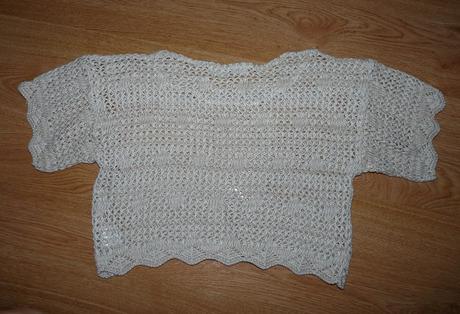 Hačkovaný crop top, s