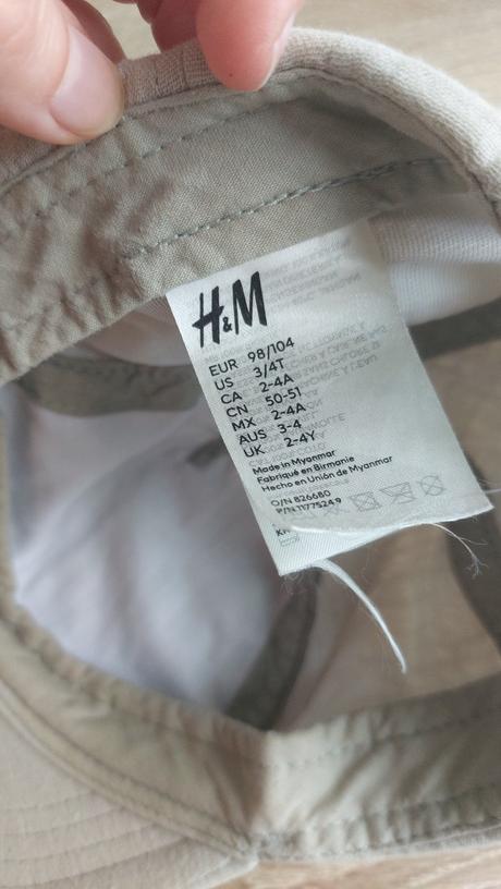 Mušelínová šiltovka h&m 98-104, h&m,104