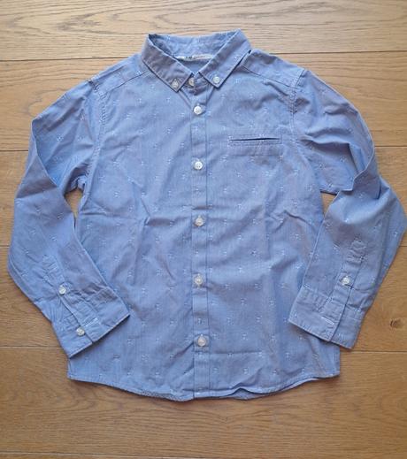 Prúžkovaná košeľa pre rockera veľkosť 6-7 rokov, h&m,122