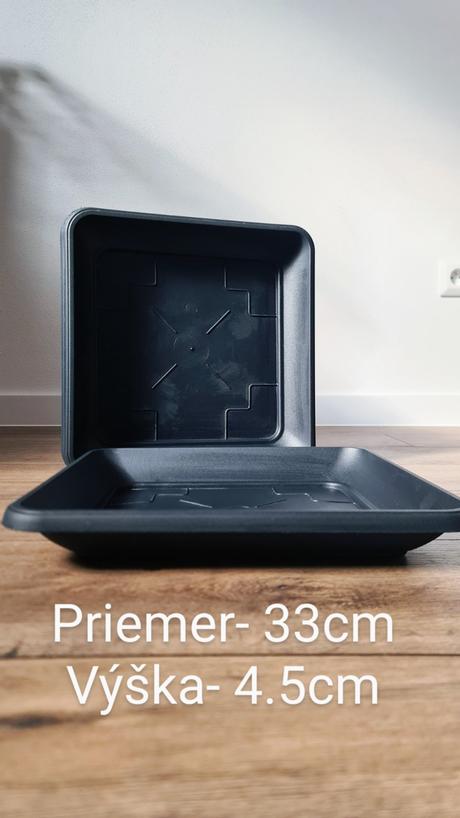Plastová podmiska pod kvetináč terra 33cm, 