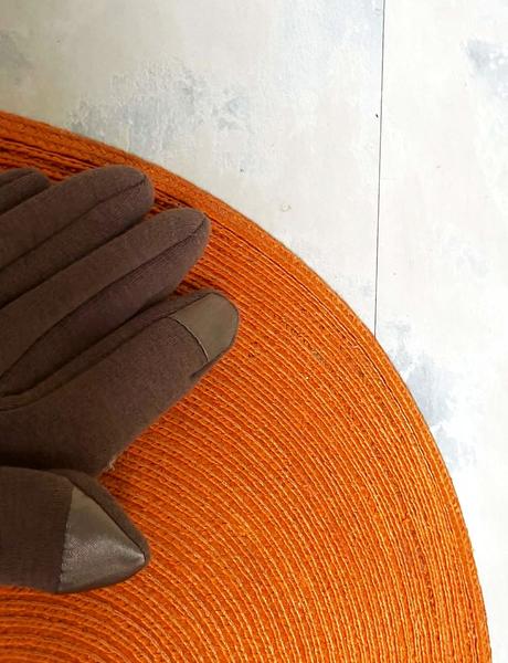 Luxusné zateplené rukavice s kožušinkou, l