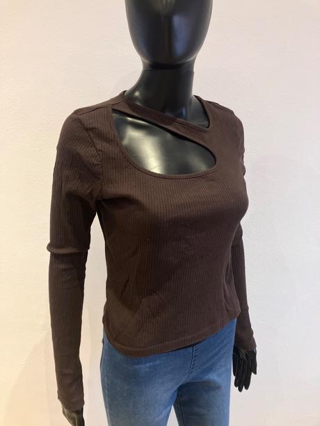 Dámske rebrované tričko noisy may (s), s