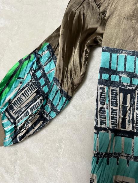 Asymetrická hodvábna blúzka zn. magenta, m