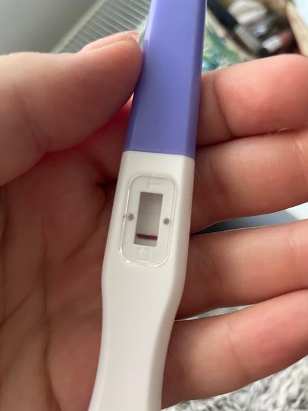 Vidíte slabú čiarku na mojom teste?