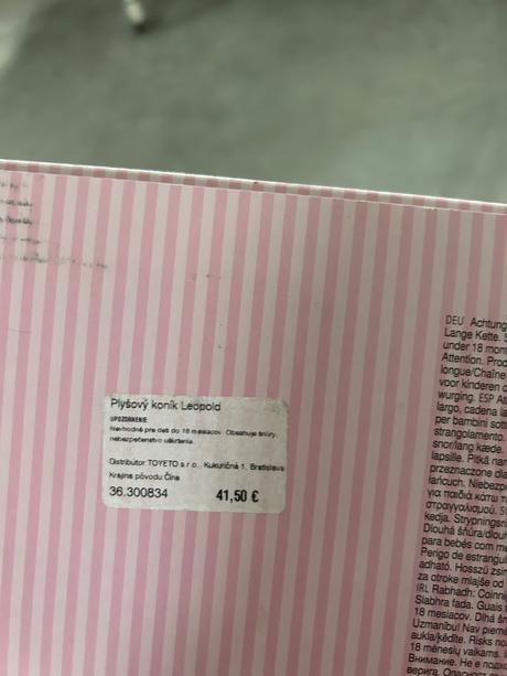 Haba plyšový konik leopold,