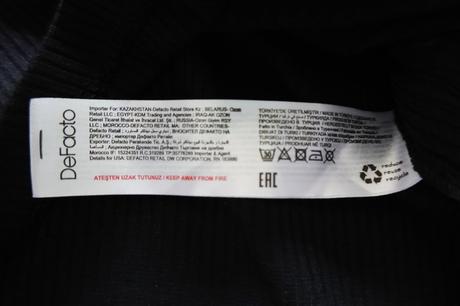 Vrúbkované tričko de facto, m