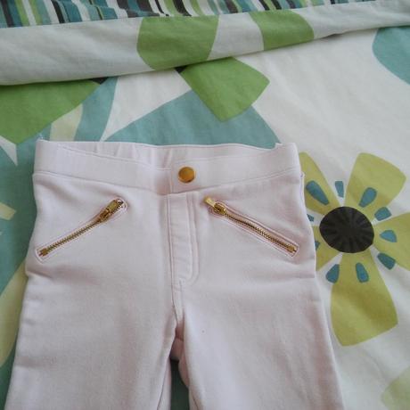 Ružové jegginsy, h&m,110