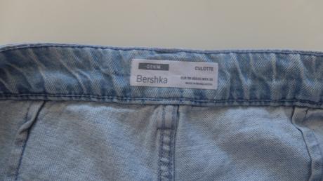 Rifľové kraťasy culotte m, bershka,m