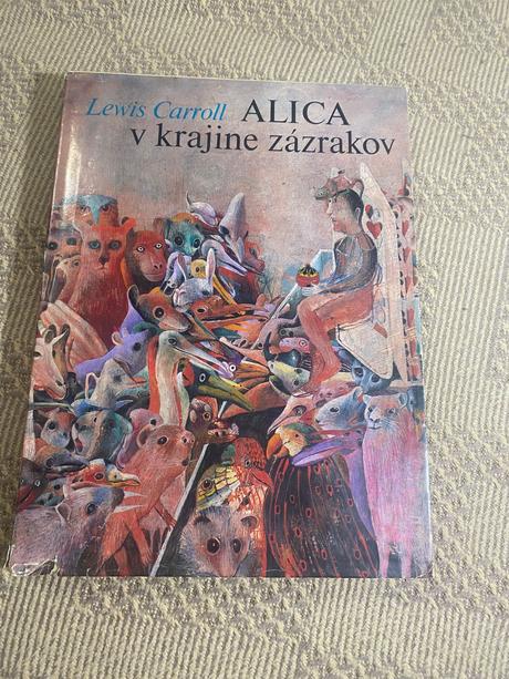 Stará retro lewis carroll alica v krajine zázrakov,