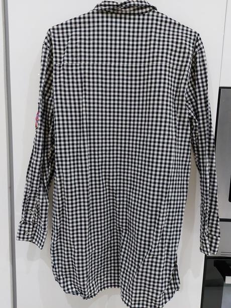 Dlhá košeľa s nášivkami, h&m,36