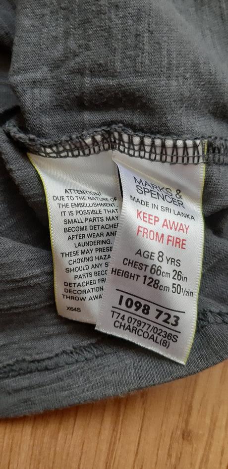 Tričko s motýľmi, marks & spencer,128