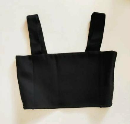 Čierny crop top zara, zara,m