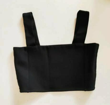 Čierny crop top zara, zara,m