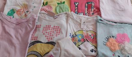 9x tricka s kratkym rukavom, palomino,128