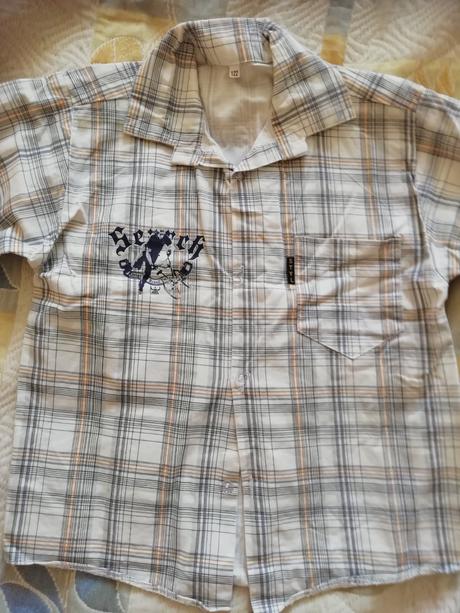 Chlapčenská košeľa č.122 dlhý rukáv, 122