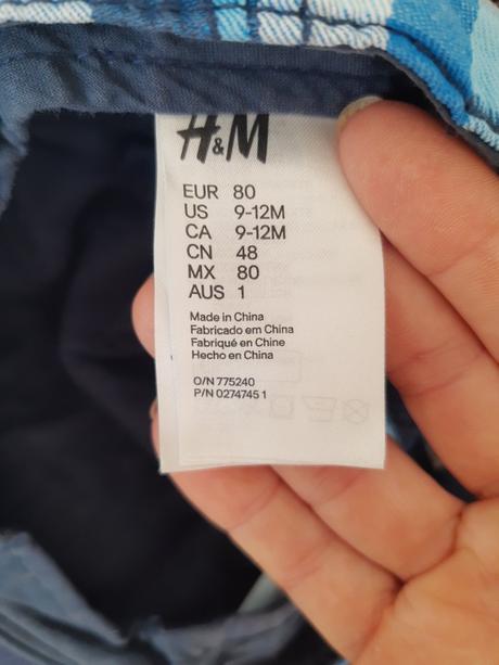 5 x detská šiltovka 80/86, h&m,80
