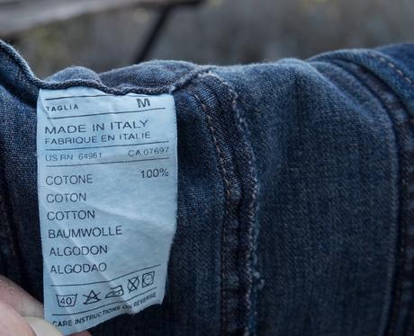 Riflová bunda, benetton,m