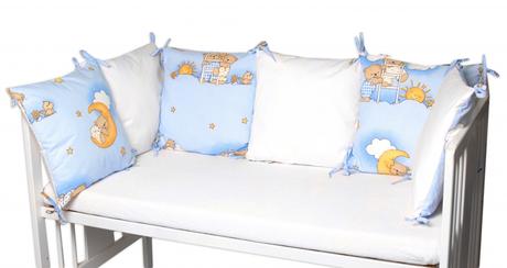 Vankúšikový mantinel medvedík na rebr,