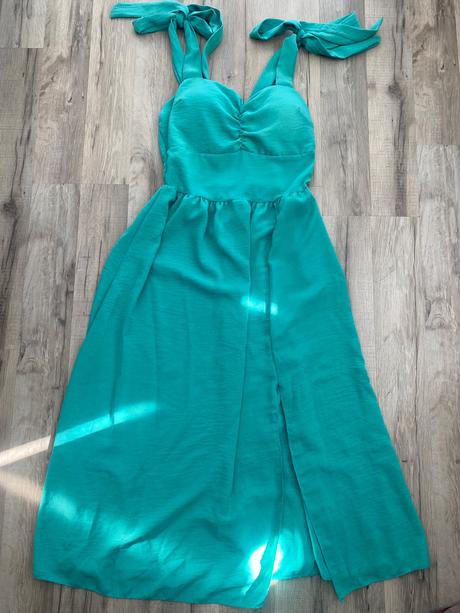 Tyrkysové letné šaty, s