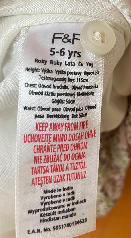 Dievčenské letné kvietkované šaty., f&f,116