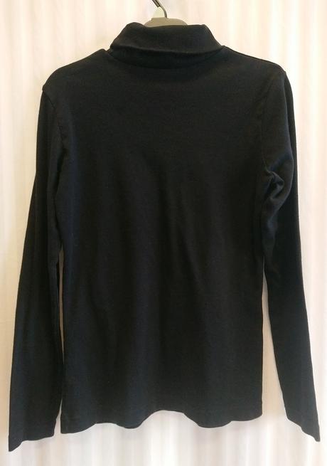 Dámsky čierny top - rolák, m, m