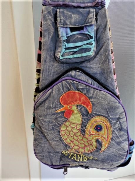 Plátenná hand made torba na plece, 